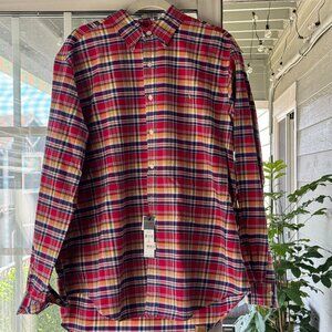 XL Ralph Lauren Classic Fit Plaid Oxford Shirt